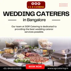 A modern appetizer station with a variety of bite-sized snacks and canapés. Our culinary team can craft menus that combine traditional flavors with contemporary presentation for your pre-wedding functions.