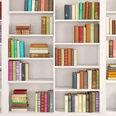 An organized bookshelf is a joy to look at. If your shelves are overflowing, storing less-used books, photo albums, and media can help you achieve a clean, curated look in your home.