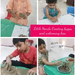 Look at these little hands, so focused and full of creativity, welcoming Bappa into their hearts. Our Ganesha workshops are a soulful experience where we guide children of all ages to sculpt their very own idols, piece by piece.