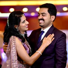 A sweet, candid moment between the couple during their reception. These unscripted interactions are just as important as the formal portraits.