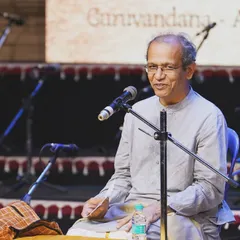 A moment from 'Suvarna Venu', the celebration for my father. My musical life is not a solo act; it's a huge collaboration with my family and community.