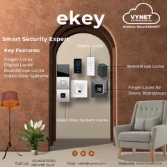 As a smart security expert, we install a range of ekey products. This includes finger locks for doors and wardrobes, digital locks, and integrated video door systems for comprehensive home protection.