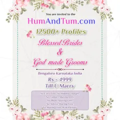 With over 12,500 verified profiles, I provide a wide selection of "Blessed Brides & God made Grooms." My service is transparent with no hidden fees, ensuring an honest process until you are married.