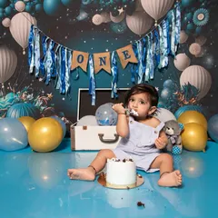 The first taste of birthday cake is always a precious moment. I love capturing these little expressions of curiosity and delight during a one-year-old cake smash session.