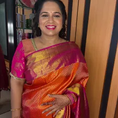 Dipti looking radiant and ready for the wedding. The subtle makeup enhances her natural beauty perfectly.
