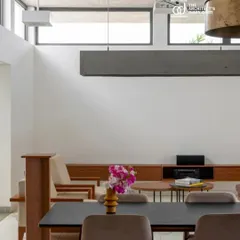 The SAMAM House featured in The Architect's Diary. This publication recognized the project for its balance of simplicity, functionality, and seamless blend of indoor and outdoor living.