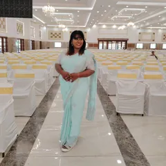 My first time wearing a saree for an event, and I loved it. This was taken in a large, empty auditorium before the guests arrived.