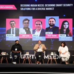 A panel discussion focused on "Decoding Indian Needs," exploring how to design smart security solutions tailored for a diverse and unique market.