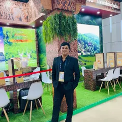 Another photo from our booth at ATM Dubai. We are dedicated to making authentic Ayurvedic healing accessible to a global audience seeking wellness travel experiences.