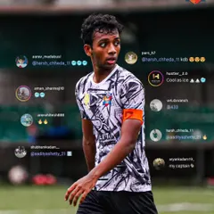 Calm after the storm he created. Our captain, cool and composed after scoring, embodying the mindset of a true leader.