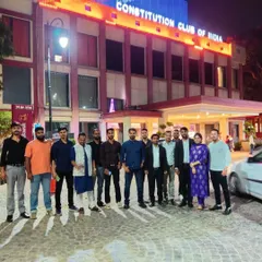 Another group photo from an event at the Constitution Club of India. These gatherings are invaluable for exchanging ideas and fostering a sense of community among professionals.