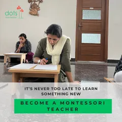 It is never too late to pursue a passion or learn something new. Here, one of our trainees is deeply engaged in her work, demonstrating the focus and dedication that our program inspires in every student, regardless of their background.