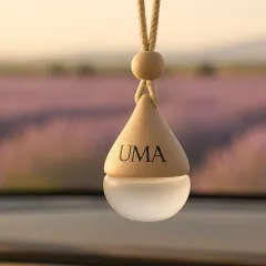 My car fresheners are officially on the grid! This one is shown against a field of lavender, perfect for the calming Lavender scent. It's designed to turn every ride into a scented escape.