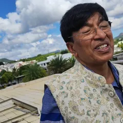 During a consultation at a residence in Mauritius, feeling the cosmic energies on the rooftop. Aligning a home with nature is a universal principle that brings harmony, no matter the location.