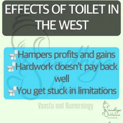 The West is the direction of profits and gains. A toilet here can hamper your financial growth and make you feel that your hard work isn't paying off. If you face these issues, check your home's West direction, as effective remedies are available.