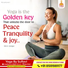 As B.K.S. Iyengar said, "Yoga is the golden key that unlocks the door to peace, tranquility & joy." We aim to help you unlock that door through our practice.