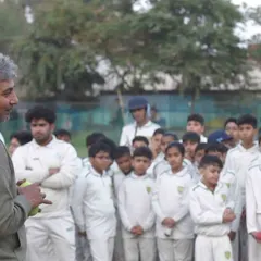 Ajay Jadeja, mentor of the Afghanistan World Cup team, addresses our young, aspiring cricketers. His words of wisdom on strategy and mindset are invaluable lessons for our players.