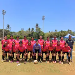 Our senior women's team, ready for competition. These players are a product of our commitment to developing female talent and providing a professional environment for them to thrive.