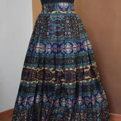 This beautiful Kalamkari-inspired printed skirt offers endless styling possibilities. Pair it with a simple crop top or a short kurti to create a stunning fusion look.