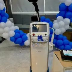 A closer look at our new Ultracel Q+ HIFU machine. This technology allows us to offer non-invasive skin lifting and tightening, helping you say goodbye to wrinkles and sagging skin.