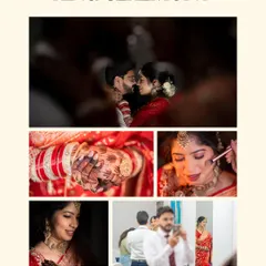 A story of a ring ceremony told through a collage, from the bride getting ready to the intimate moment between the couple.