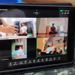 Geography is no barrier to wellness. This is a snapshot of our live online yoga class, connecting our global family from different corners of the world. I provide real-time guidance and personal attention, ensuring you get the full benefit of the practice, right from the comfort of your home.