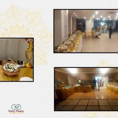 A snapshot of one of our buffet catering events. We can combine modern buffet lines with traditional touches, like serving certain dishes such as this creamy Dahi Pachedi in authentic clay bowls to retain that homely Odia taste.