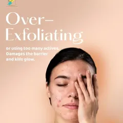 Over-exfoliating or using too many active ingredients can damage your skin's protective barrier. This leads to sensitivity and dullness, the opposite of the calm, hydrated skin we aim for before your wedding.