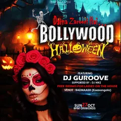 My 'Darna Zaroori Hai' Bollywood Halloween party poster. I love crafting unique themes, complete with custom visuals and a spooky music set to give a classic holiday a desi twist.