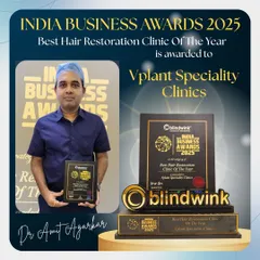 We are proud to be recognized as the 'Best Hair Restoration Clinic of the Year 2025' by the India Business Awards. This award reflects our unwavering commitment to using advanced technology, achieving world-class results, and restoring the confidence of thousands of clients.