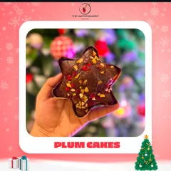Our star-shaped Christmas plum cake is baked to perfection to celebrate the magic of the season. Each bite is filled with rich, festive flavors that will fill your home with holiday cheer.
