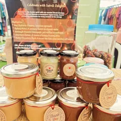 My collection of pure nut butters, ready for you to enjoy. From rich Hazelnut Nutella to creamy Almond Butter, each jar is made without any sugar, refined oils, or preservatives.