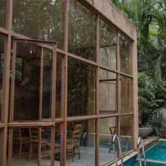 My private villas come with their own pool, surrounded by glass walls that bring the lush outdoors in.