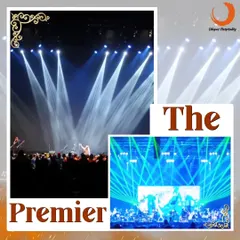 A collage showcasing the premier venue, Terraform, for large-scale concerts in Bengaluru. The images highlight massive stages with professional lighting, ready for iconic musical events.