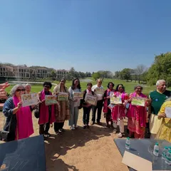 A fun group photo from a watercolor workshop and demo I conducted for the IIT Delhi Golden Jubilee celebration. I really enjoyed painting with this enthusiastic group.