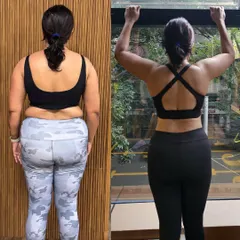Results you can see, backed by science you can trust. This client's transformation involved more than just exercise; we analyzed her blood work to identify and reverse insulin resistance, systemic inflammation, and hormonal imbalances. This is the power of combining targeted weight training with a functional medicine approach to nutrition.
