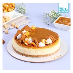 My Biscoff Cheesecake is pure indulgence. A creamy cheesecake base is topped with a generous layer of Biscoff spread and crushed cookies, making it a favorite for anyone who loves the caramelized cookie flavor.