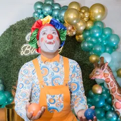 This juggler and clown adds a classic circus vibe to the party, ensuring there's never a dull moment for the kids.