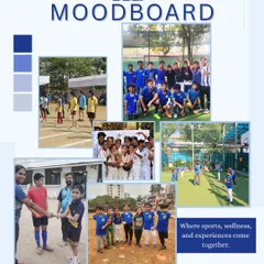 Our "HB Moodboard" brings together the core elements of our brand: sports, wellness, and experiences. It's a visual summary of the energy, teamwork, and joy that define everything we do.