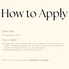 This "How to Apply" slide from Kreeze Design Studio in Mumbai provides clear instructions for applicants, ensuring a smooth process.