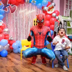 Nothing beats the look on a child's face when their hero shows up. My Spider-Man mascot visit is always a huge hit and makes for unforgettable birthday memories.