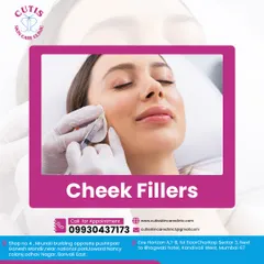 A visual of a cheek filler injection being performed by one of our expert dermatologists. This image emphasizes the precision and care we take to restore facial volume and create a natural-looking lift.