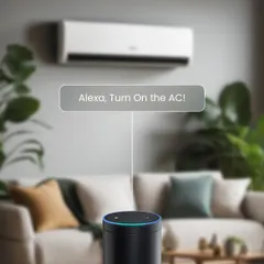 Feeling the heat? Don't get up. Just say, "Alexa, Turn On the AC," and let my smart system cool you down. It's effortless comfort.