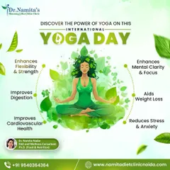 On International Yoga Day, I always remind my clients about its incredible benefits. Yoga is not just for flexibility; it aids digestion, reduces stress, and supports overall cardiovascular health.
