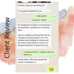 This client's feedback shows the power of understanding your personal style. Learning how to mix and match colors and clothes can truly bring a new energy to your life and how you present yourself.