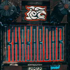 A top-down shot of the finished rooftop typography. This kind of large-scale floor painting requires precision, teamwork, and a vision for how the art will interact with the urban environment.