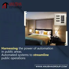 In this hotel room, our touch keypad provides elegant, intuitive control of lights and blinds. This streamlined interface enhances the guest experience by simplifying room controls and adding a touch of modern sophistication.