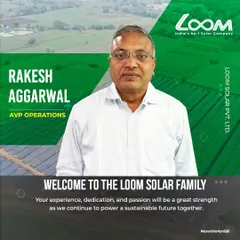 Welcome to the team, Rakesh Aggarwal, our new AVP of Operations. His hands-on experience in managing solar projects will help us improve our processes and ensure our customers receive the best service possible.