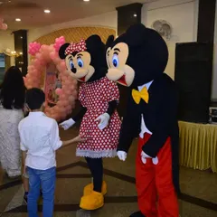 Want to make your child's birthday unforgettable? I can arrange for Mickey and Minnie Mouse mascots to entertain the kids and take photos with everyone.