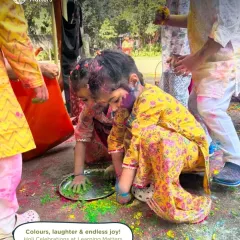 Holi is a festival of colors, joy, and sensory exploration. Our children celebrate with natural, skin-safe colors, connecting with cultural traditions through hands-on, messy, and joyful play.